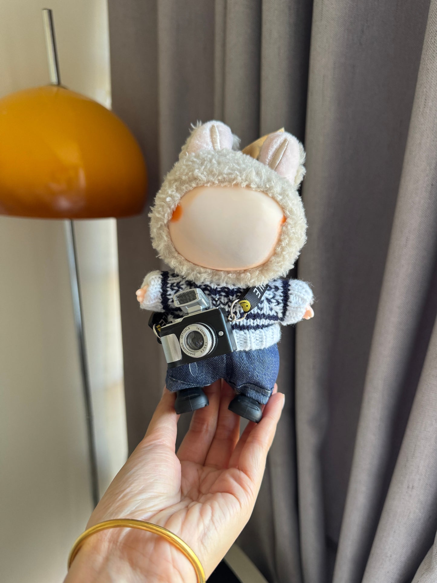 Labubu Joyful Jumper Set (Hat + Overalls)