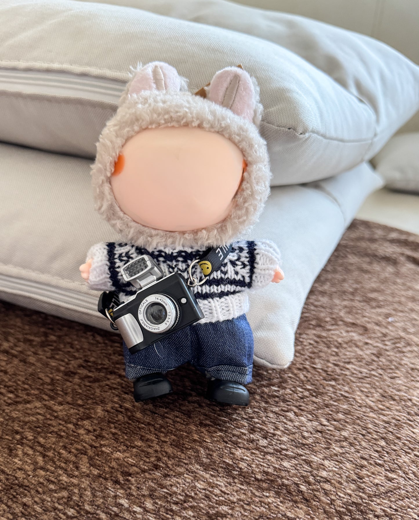 Labubu Joyful Jumper Set (Hat + Overalls)