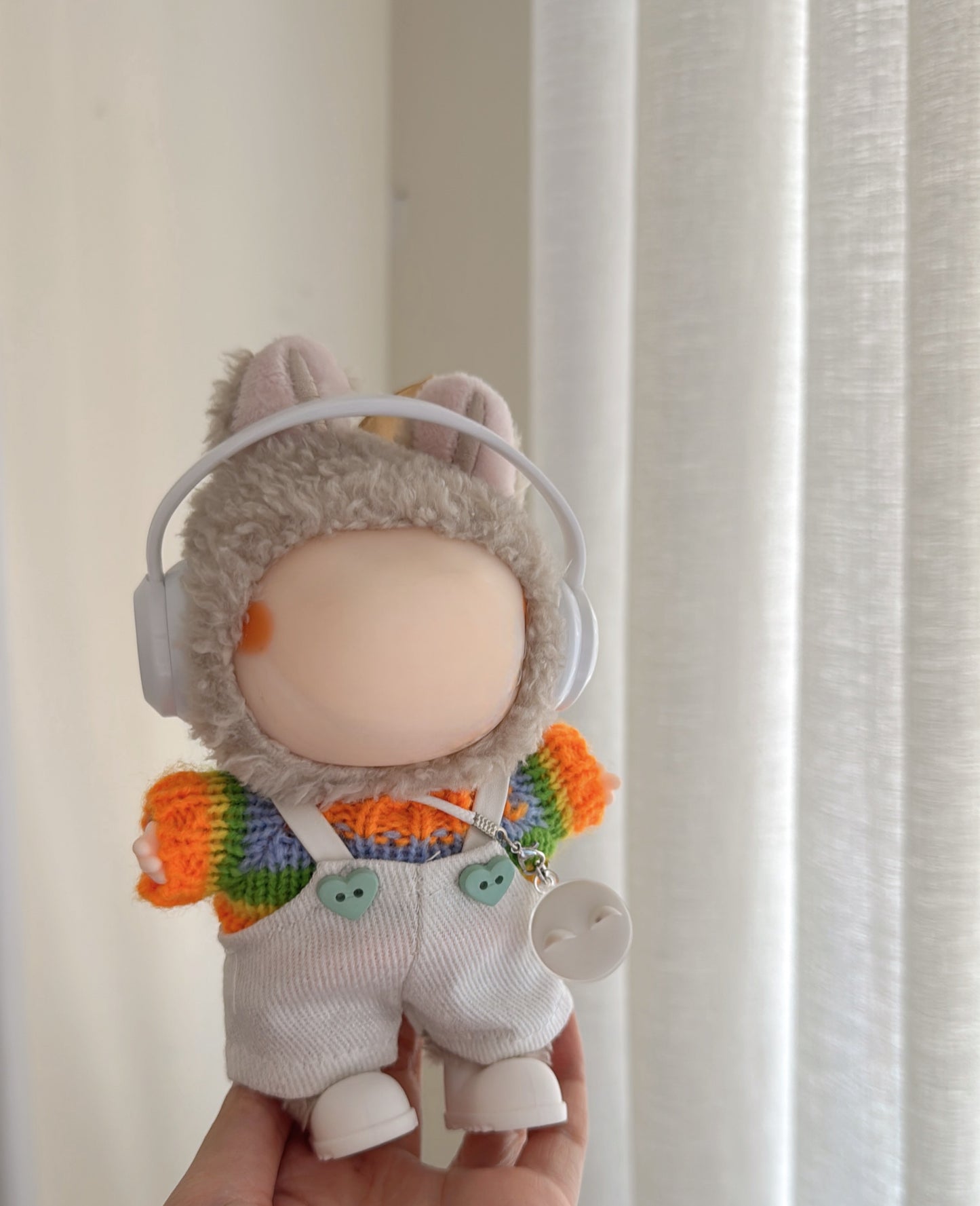 Labubu Orange Sweater Outfit - Snug Plush Toy Costume