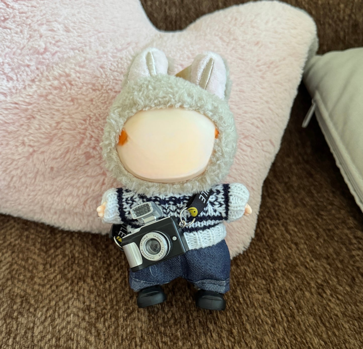 Labubu Joyful Jumper Set (Hat + Overalls)