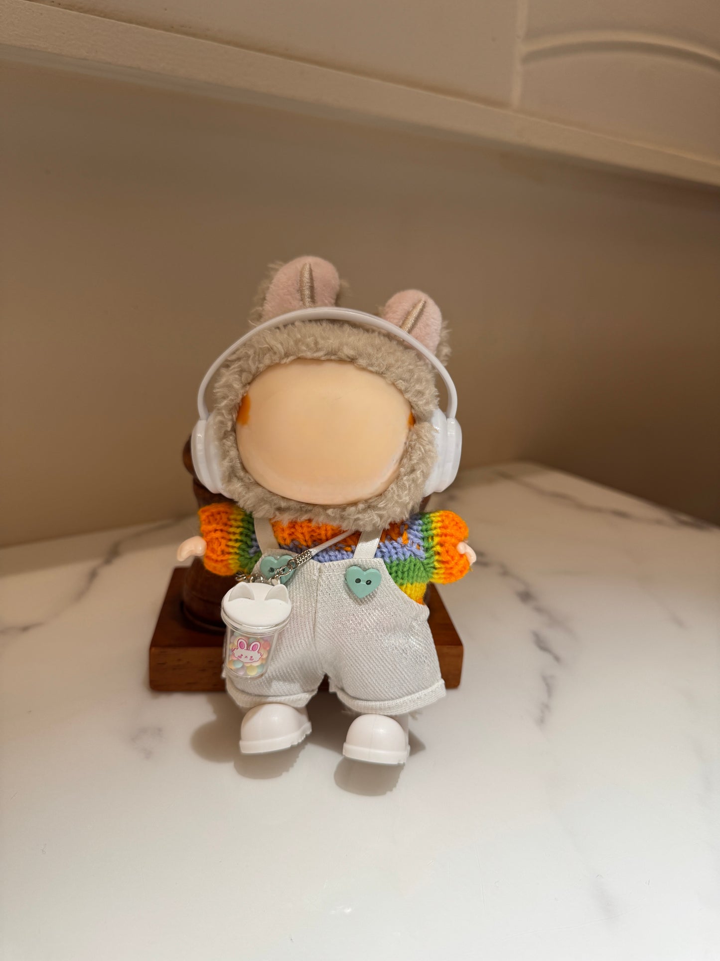 Labubu Orange Sweater Outfit - Snug Plush Toy Costume