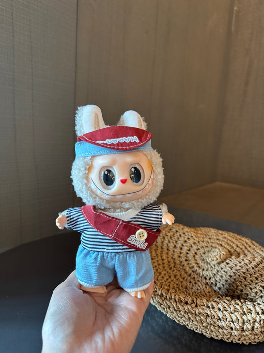 Product Name: Urban Cool Outfit Set for 17cm Labubu Doll  Streetwear Vibes for Your Trendy Labubu!