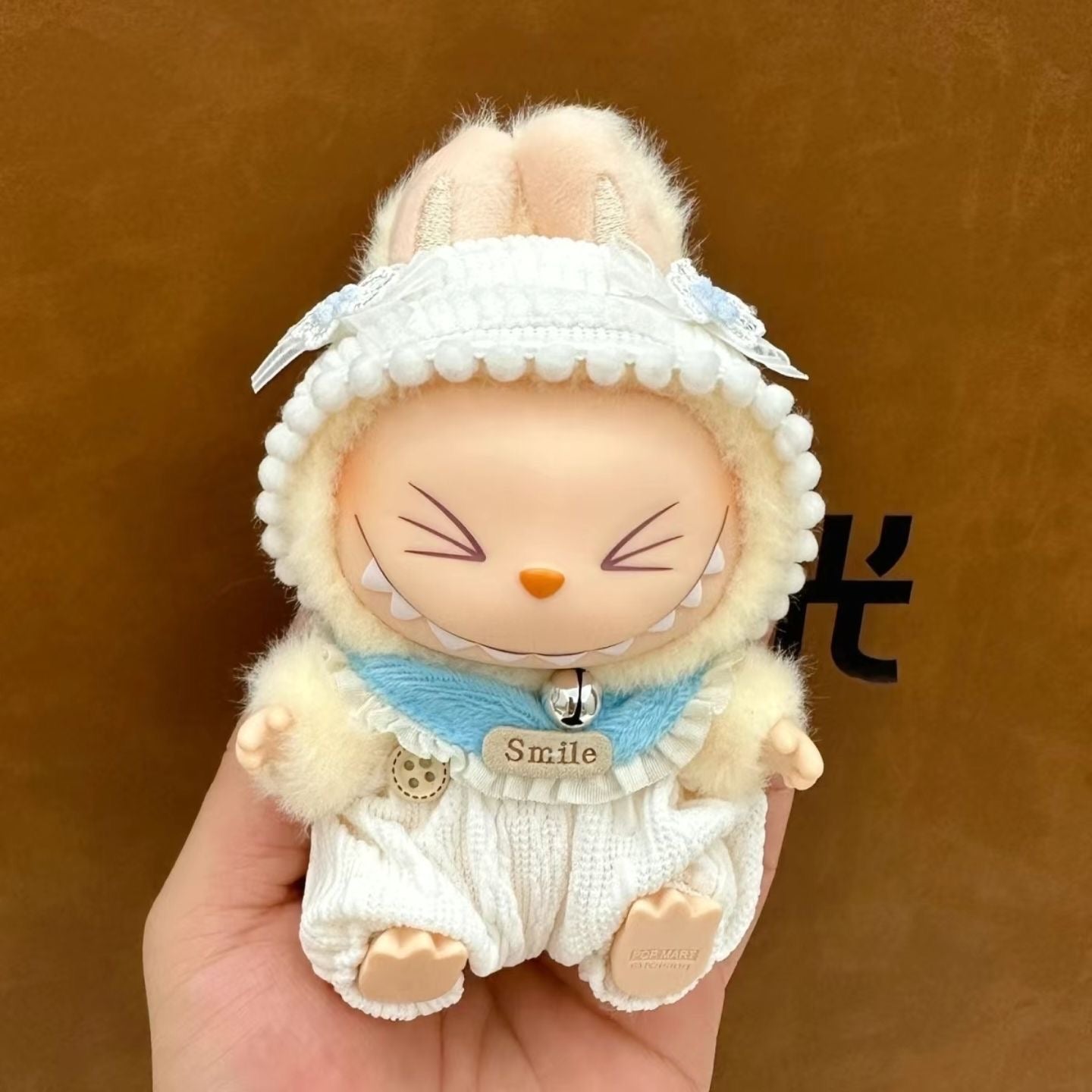 Adorable LalaBuBu Doll Outfit Set – Cute Hat & Drool Bib Costume Ensemble