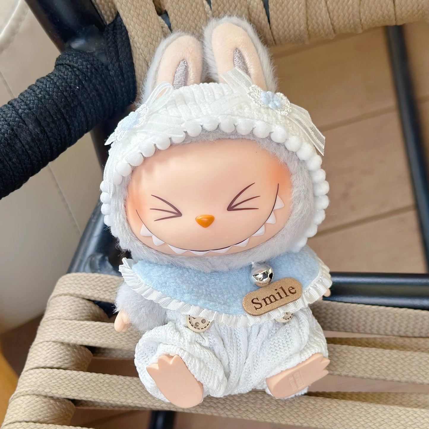 Adorable LalaBuBu Doll Outfit Set – Cute Hat & Drool Bib Costume Ensemble