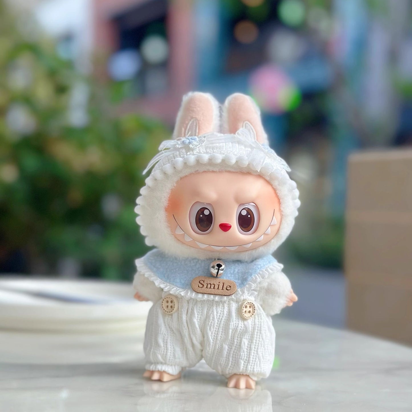 Adorable LalaBuBu Doll Outfit Set – Cute Hat & Drool Bib Costume Ensemble
